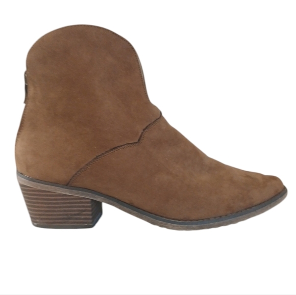 Anthropologie Gee Wawa Western Ankle Boots Women's Brown Leather Booties sz 8.5 - Picture 7 of 11